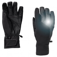 Jack Wolfskin Handschuhe Night Hawk - touchscreenfreundlich, reflektierend, winddicht - schwarz